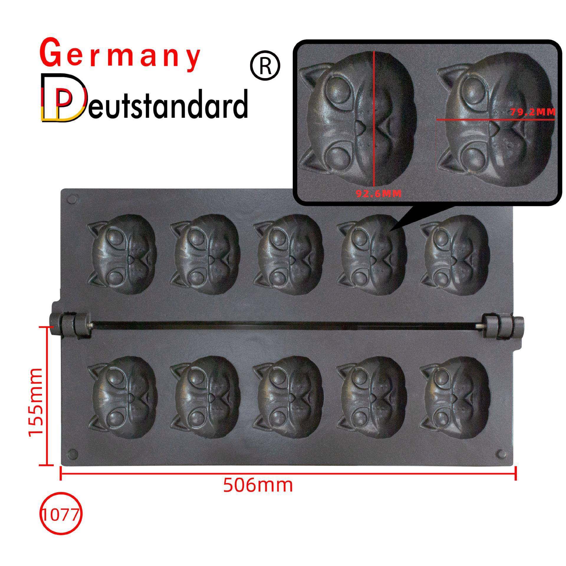 商用电热烤饼机烘培小吃机器猫咪卡通糕点烘培小吃机器工厂直销