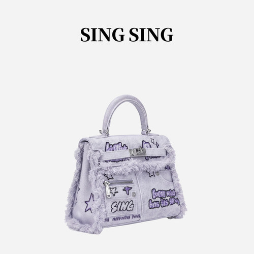 SINGSING1979涂鸦牛仔凯莉包