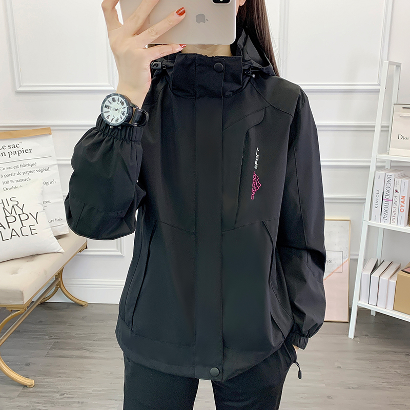 户外软壳衣女秋冬外套防风防水