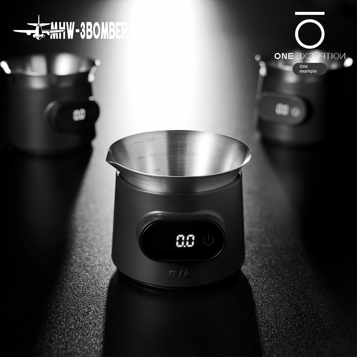 MHW轰炸机ESP电子秤意式咖啡浓缩量杯称豆迷你高精度专用电子称重