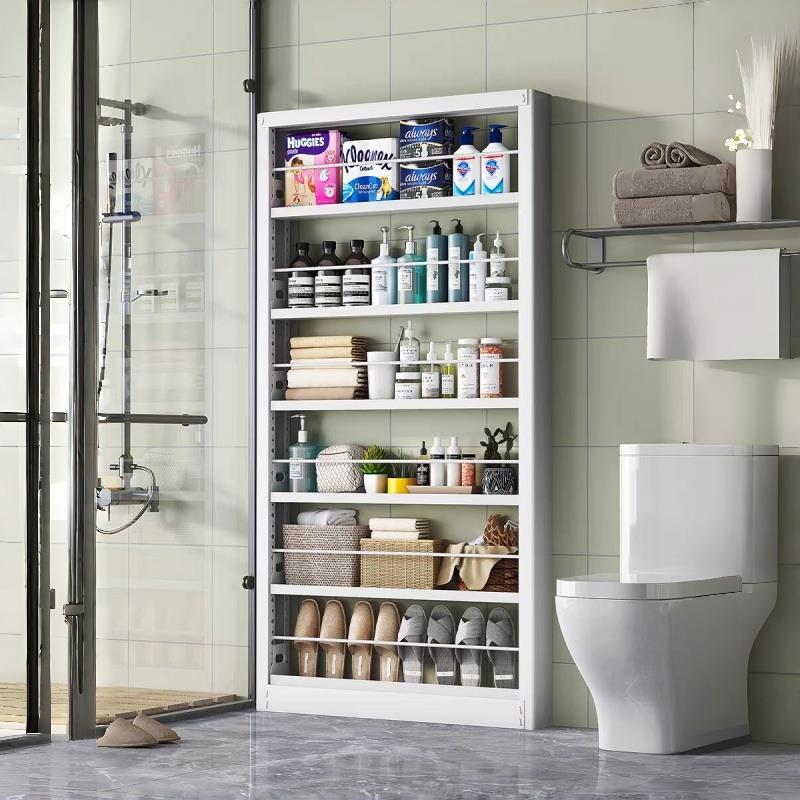 卫生间门后专用置物架钢制挂上墙壁龛免打孔浴室洗手间收纳储物架