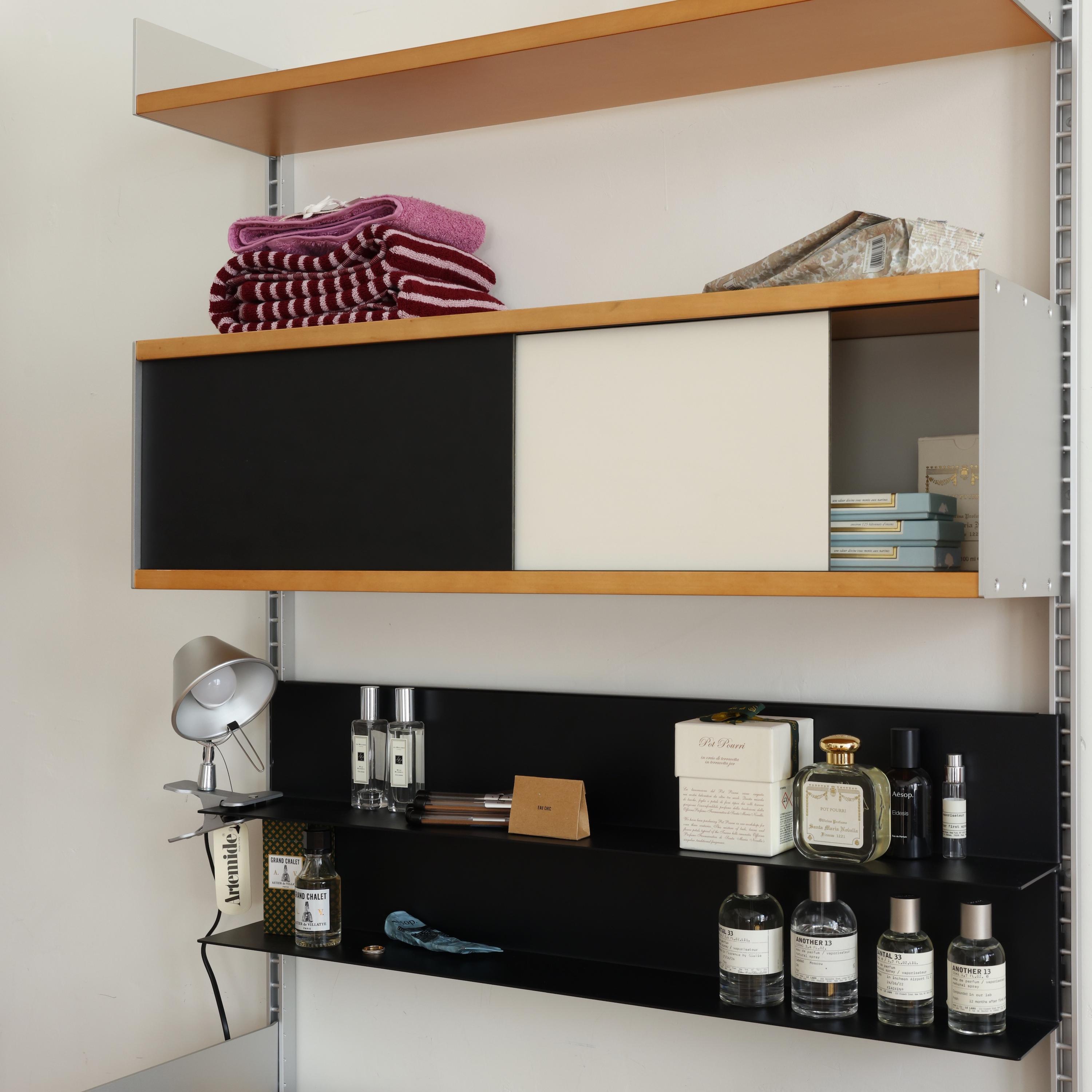 多匣lada 墙上置物架 002系列-拼色小吊柜 桦木柚木黑白移门吊柜