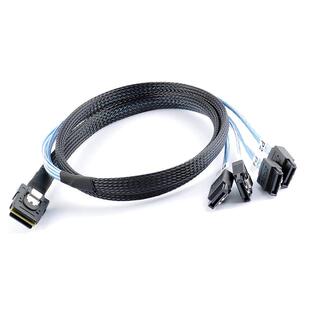正向Mini SAS线36P SFF8087转4sata 7pin服务器1分4硬盘数据线1米
