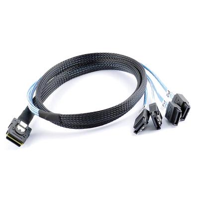 正向Mini SAS线36P SFF8087转4sata 7pin服务器1分4硬盘数据线1米