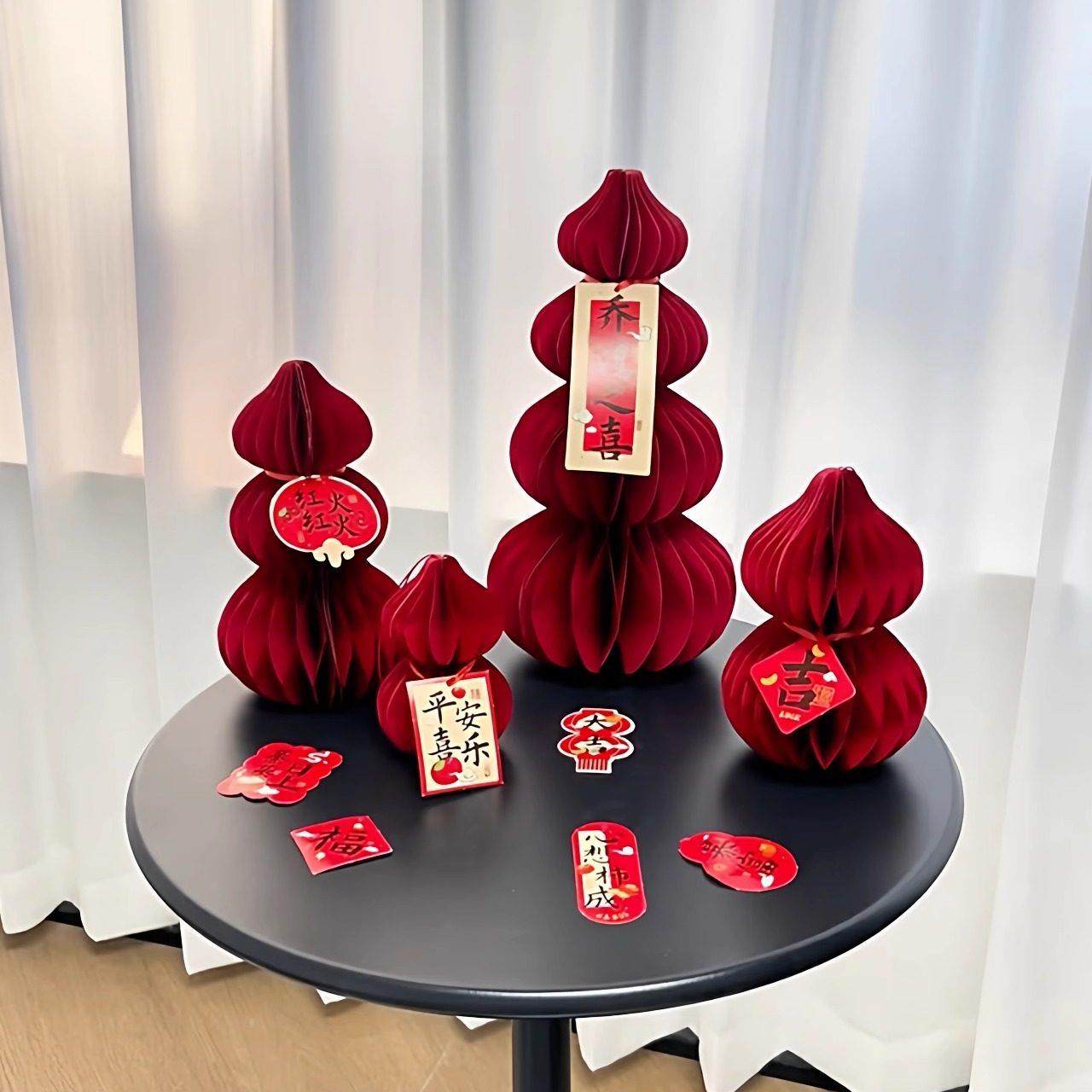 新年葫芦摆件玄关客厅桌面装饰品电视柜过年房间装饰小物件2026新,家居饰品,装饰摆件,淘宝优惠券,粉丝福利购,淘宝优惠卷