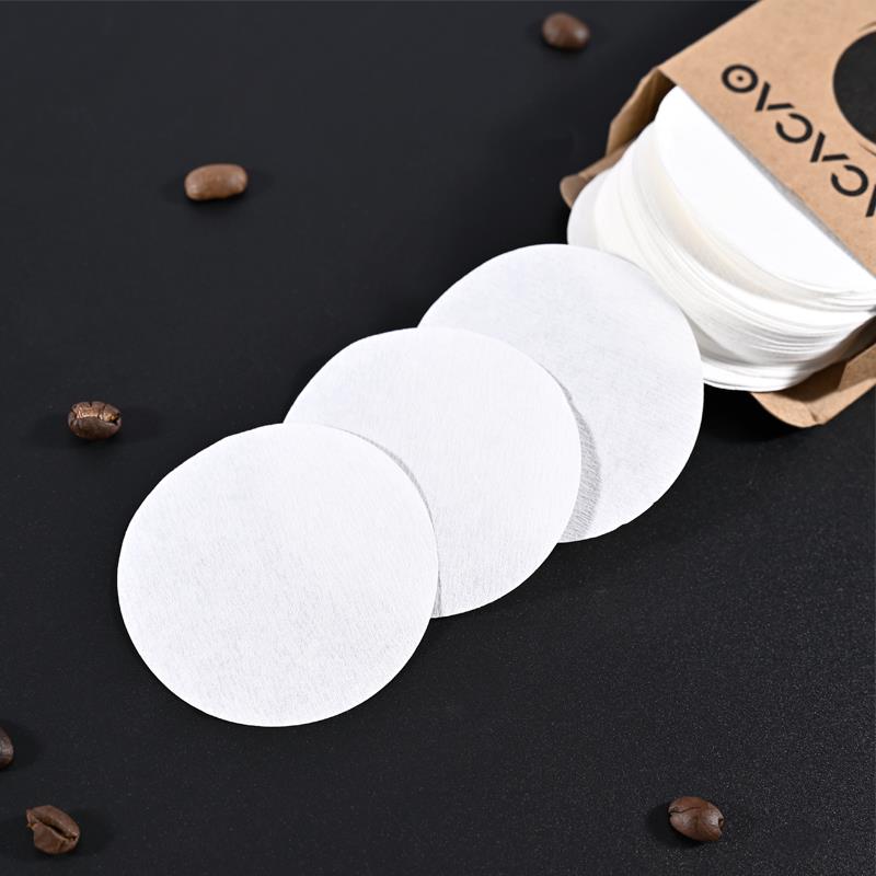 意式咖啡机圆形滤纸手柄专用粉碗二次过滤纸51/53/58mm咖啡滤纸片
