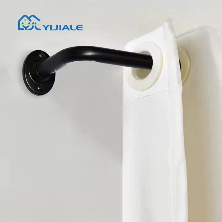 金属全遮光工业窗帘杆伸缩式防锈室内室外天花板或壁挂式窗帘杆