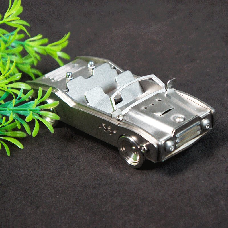 金属不锈钢材质手工跑车模型手感质感很重送孩子个性礼物礼品现货