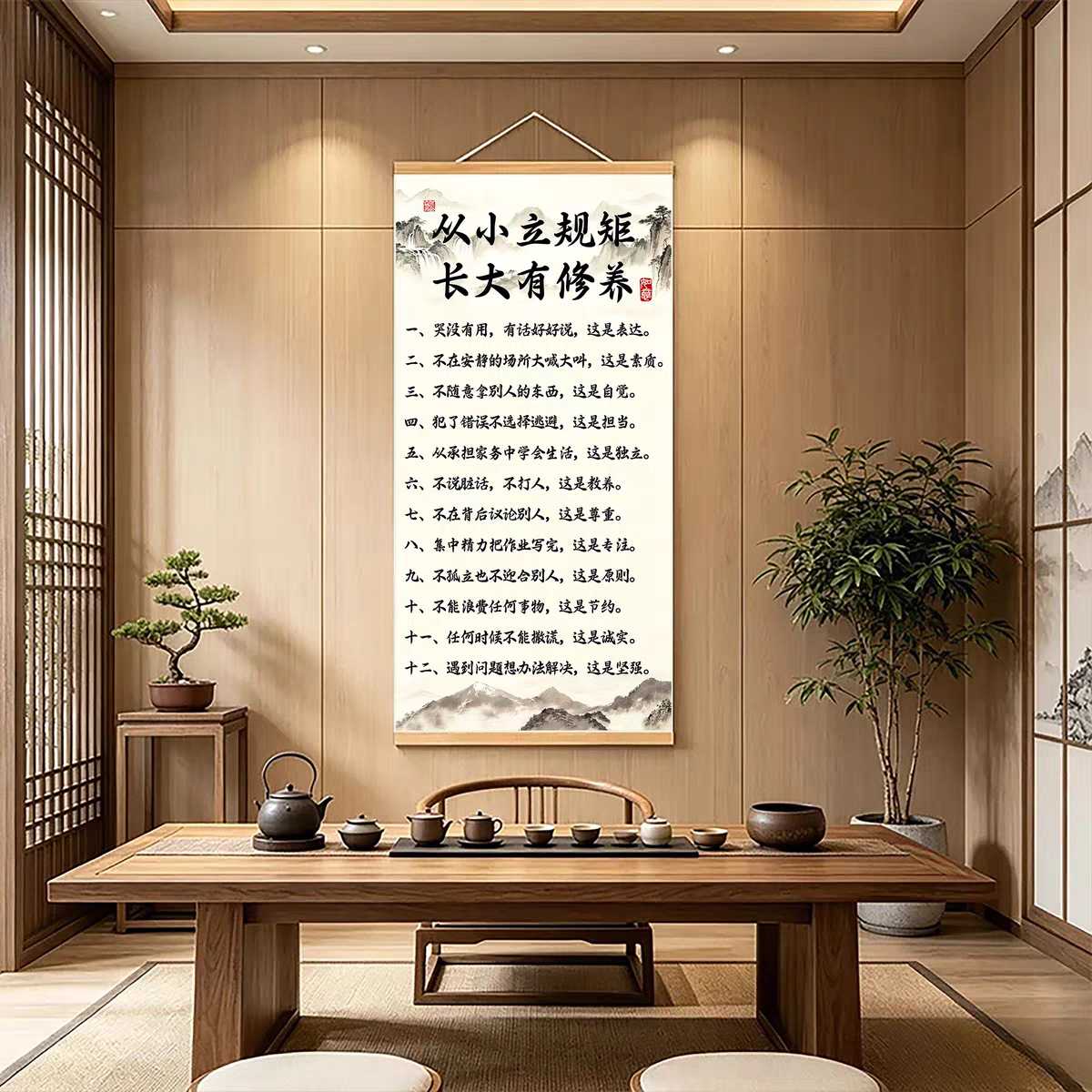 下单立减50家训家规励志书法挂画
