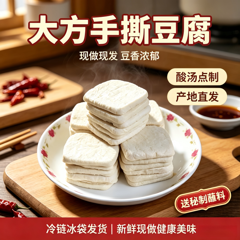 贵州豆腐手撕豆干油炸烙锅 烧烤 炒菜家用商用贵州地道特产摆地摊
