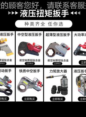 供厂家直超薄钛金中1WHCDD空液压扭矩扳手 WHC合中空型电动液压扳