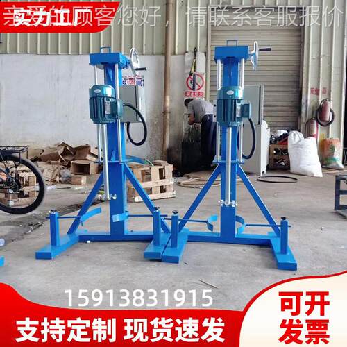 厂家供应型手摇高速分散机 实验高小降速变频防爆SD-SY-3手升摇搅