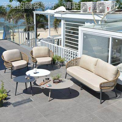 编北台欧户外藤发别墅沙休闲阳庭院藤绳编室外花园阳台藤椅沙741,住宅家具,户外沙发,淘宝优惠券,粉丝福利购,淘宝优惠卷