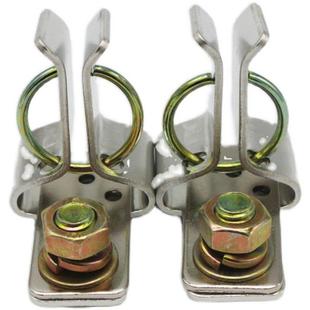 600A 380V 200A熔断器铜件底座卡子HR3隔离开关配件紫铜 400A RT0