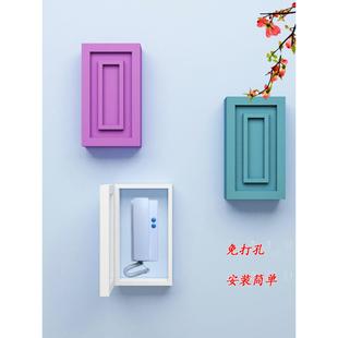 楼门可视对讲电话机装饰盒老式门铃电话机遮挡门禁应答机美化遮丑