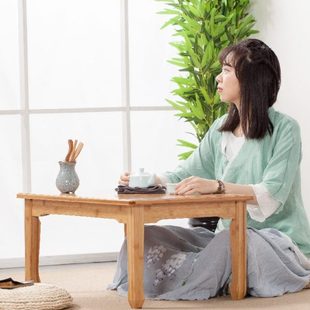 东北农村吃饭竹日式 炕桌家用实木榻榻米小桌子老式 矮桌飘窗小茶几