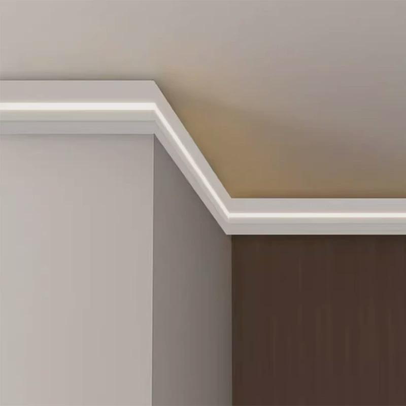 定制免吊顶双眼皮线形q发光天花灯客厅顶角线灯一体线型灯槽线条