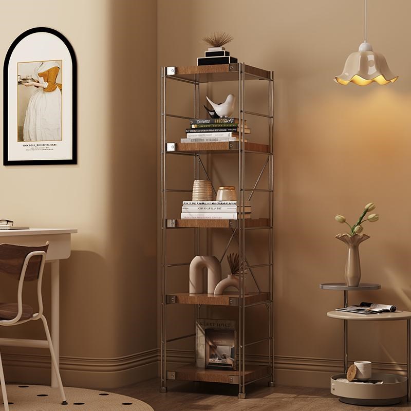 家用日式置物架落地多层客厅收纳架靠墙书架阳台储物X架中古收纳