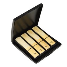 8支装塑料萨克斯哨片盒单簧管哨片收纳盒子可双面存储簧片保护盒