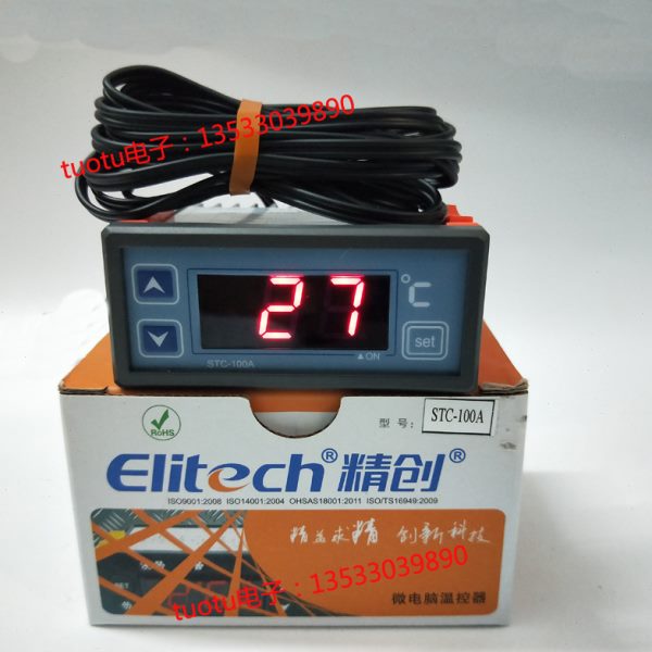 Elitech精创STC-100A制冷制热通用温控器/温度控制器冷库海鲜池