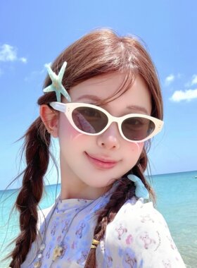 墨镜适合海边超轻方圆镜遮阳防晒【紫外线】搭子防脸老钱风出片