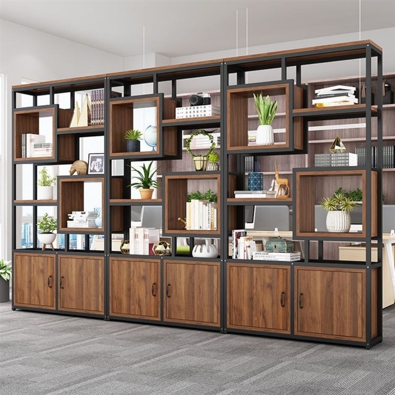 【1504人好评】铁艺隔断精品z展示柜办公室置物架客厅装饰储物柜