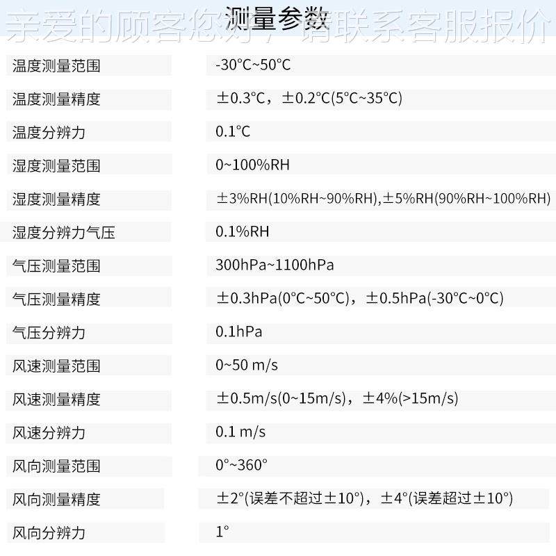 风ZOGLB佐HWS3000A棒式全固态手持气象站测温湿度、气压、速/HWS3
