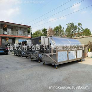 电滚磁加热薏米仁炒货机家稞炒药厂机电磁筒炒青ASP薏米炒货机