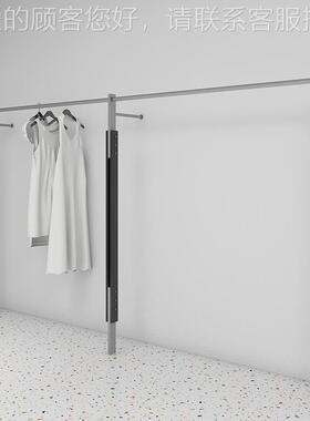 服地装店展男示架黑不锈钢上DH-20240墙架女装店陈列色架货架落式