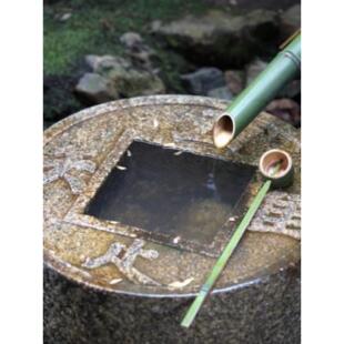 景观户外庭园石雕日式水景石钵石盆石水盆鱼池缸净水钵古铜钱石臼