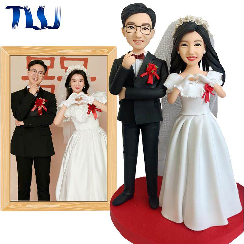 定制小人偶生日礼物女生老婆男友老公周年情侣礼品结婚纪念日摆件