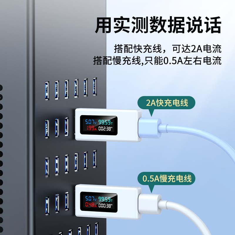 800w新款大功率工作室手机多口USB充电器平板多孔插头快充2D0/40/