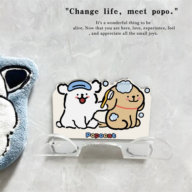 小狗卫生间吹风机置物架免打孔懒人电吹K风支架壁挂风筒收纳挂架