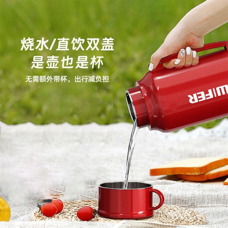 英国316不锈钢便携烧水壶2024旅行出差烧水壶电热水杯迷你恒温壶