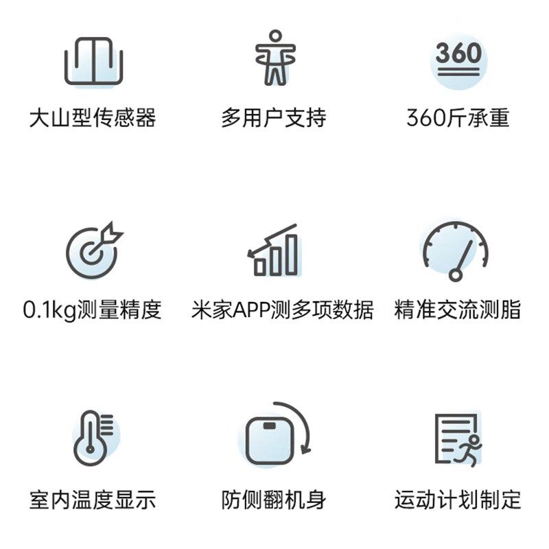 体重秤家用高精准电子秤小型充电体脂秤减肥专用家庭称重计人体称