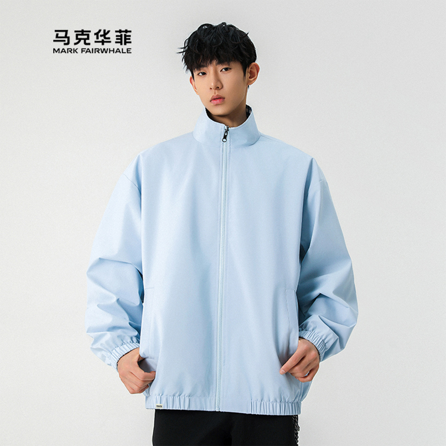 马克华菲休闲翻领夹克