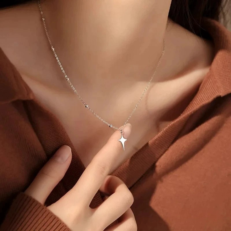 星芒项链女ins潮小众设计高级感简约个性百搭锁骨链吊坠颈链
