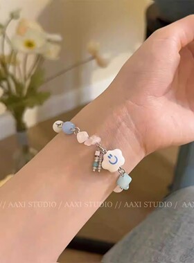 多巴胺手链夏天的手链彩色小众精致闺蜜学生女生手饰糖果色女手串
