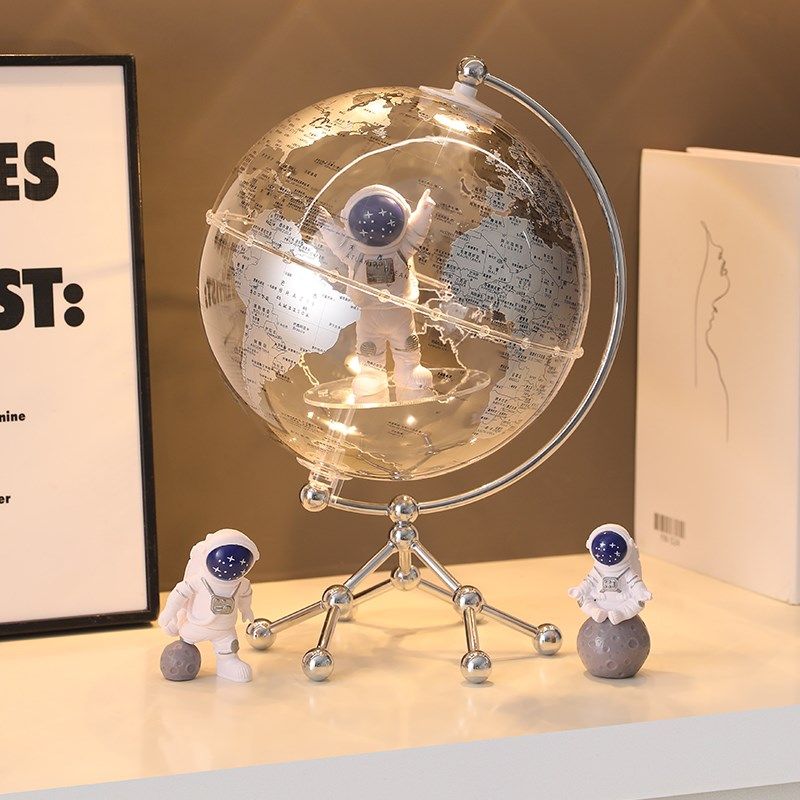 地球仪摆件高级感小众玄关酒柜桌面装饰太空人宇航员男孩生日礼物,家居饰品,装饰摆件,淘宝优惠券,粉丝福利购,淘宝优惠卷