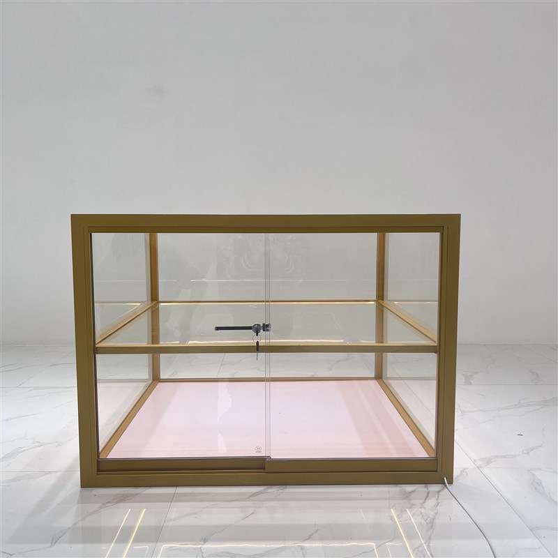 饰品五金展柜面包糕点纯玻璃柜冰糖葫芦展示架咖啡店吧台铁艺框架