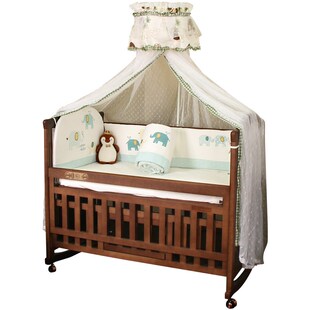 床围三件套婴儿床床靠床围子可拆洗纯棉防撞防摔保护围栏