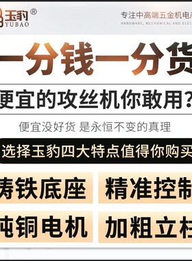 重型工业级台式攻丝机全自动小型电动攻牙机SWJ12/16套丝螺纹微型