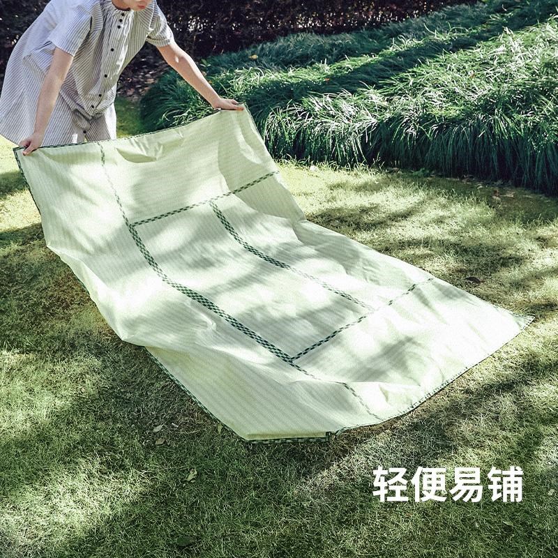霜山口袋野餐垫户外露营轻便可折叠防潮垫简易春游海边沙滩草坪垫