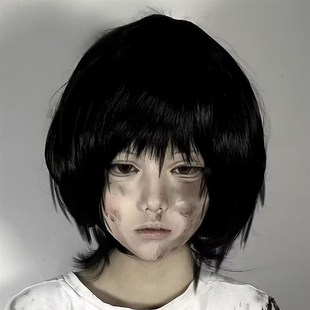 章鱼噼的原罪静香cos假发女短发黑色波波头日系万用动漫全头套式