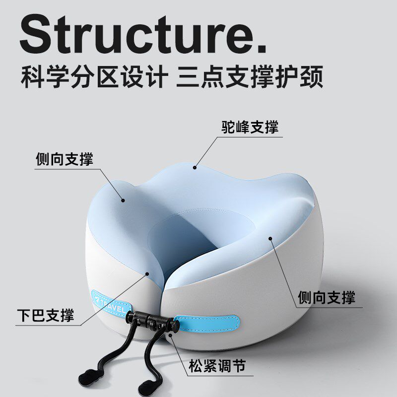 旅行便携u型枕飞机护颈枕坐车长途高铁脖子靠枕颈椎睡觉神器枕头