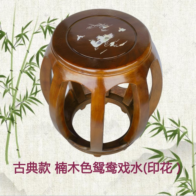 实木古筝凳子单人琴凳儿童成人学生敦煌圆凳贝雕特价板凳椅子