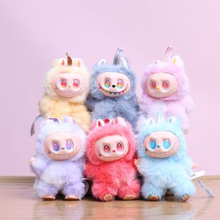 网红乙烯基兔布娃娃挂件可爱的毛绒玩具娃娃袋挂件钥匙链娃娃