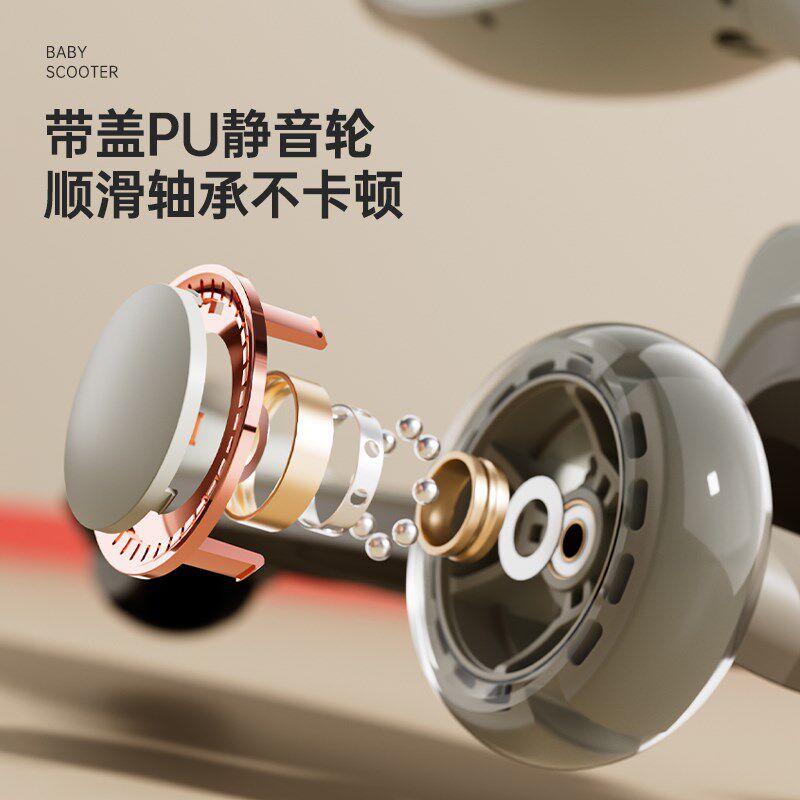 英国USBON儿童滑板车1一3一6到12岁大童宝宝可坐折叠男女孩滑滑车