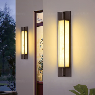 别墅户外大门口柱子壁灯庭院院子围墙室外防水壁灯酒店工程防水灯