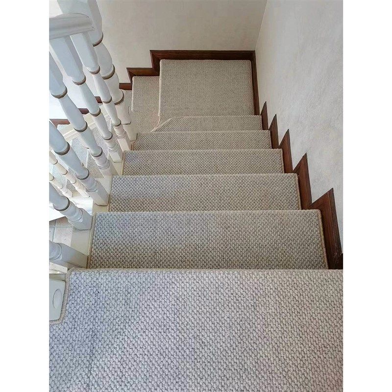 莫尼科尔新西兰羊毛楼梯地毯防滑抗摔踏步垫实木制大理石免胶自粘